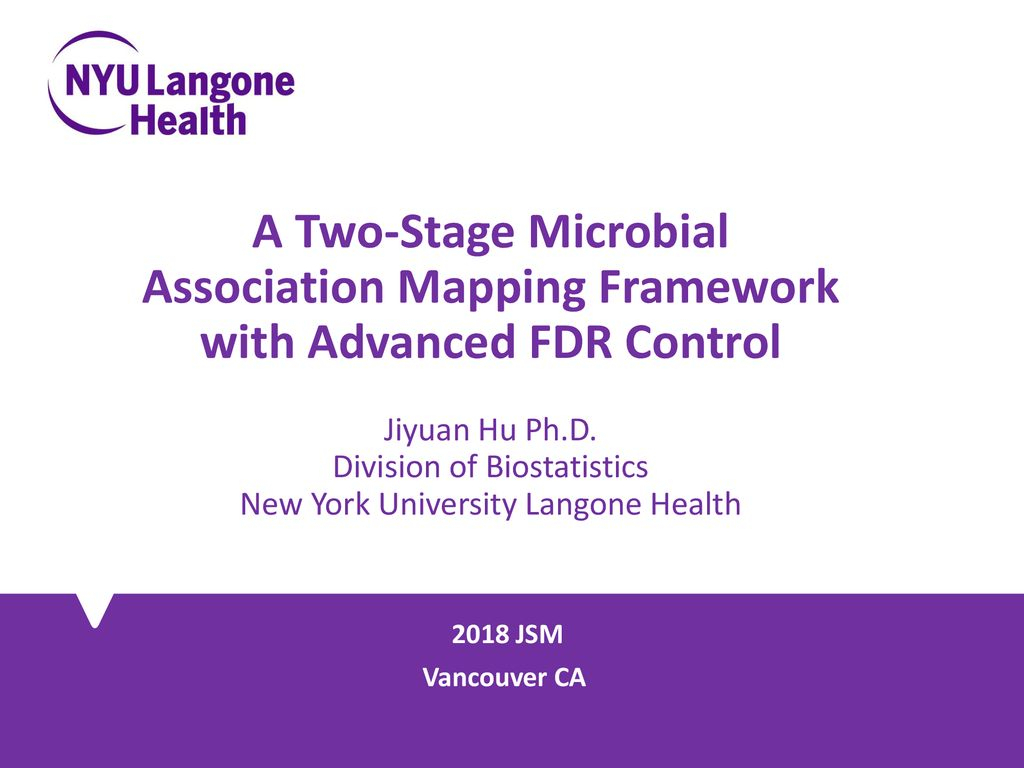 A Two Stage Microbial Association Mapping Framework With Pertaining To Nyu Powerpoint Template
