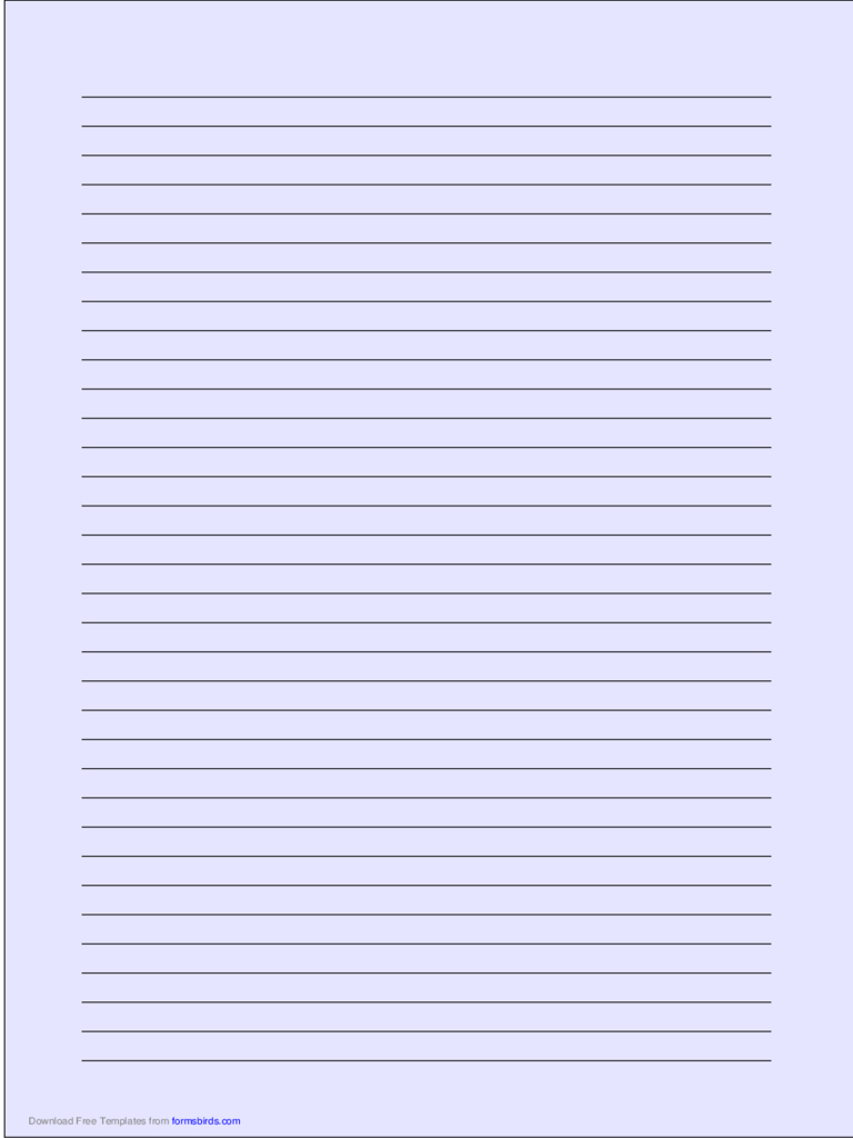 A4 Lined Paper Word Doc In Ruled Paper Word Template