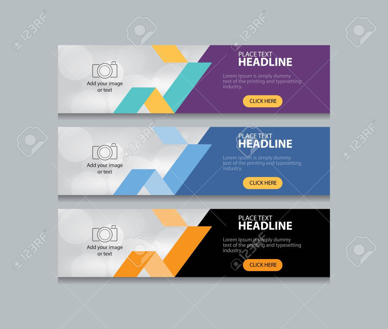 Abstract Web Banner Design Template Background Intended For Website Banner Design Templates