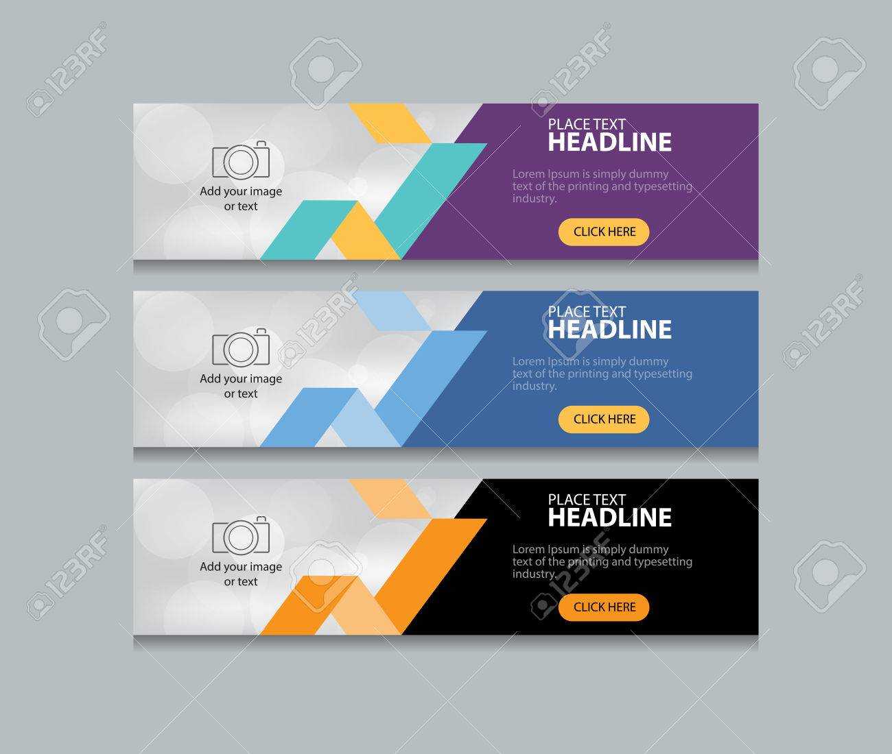 Abstract Web Banner Design Template Background Intended For Website Banner Design Templates