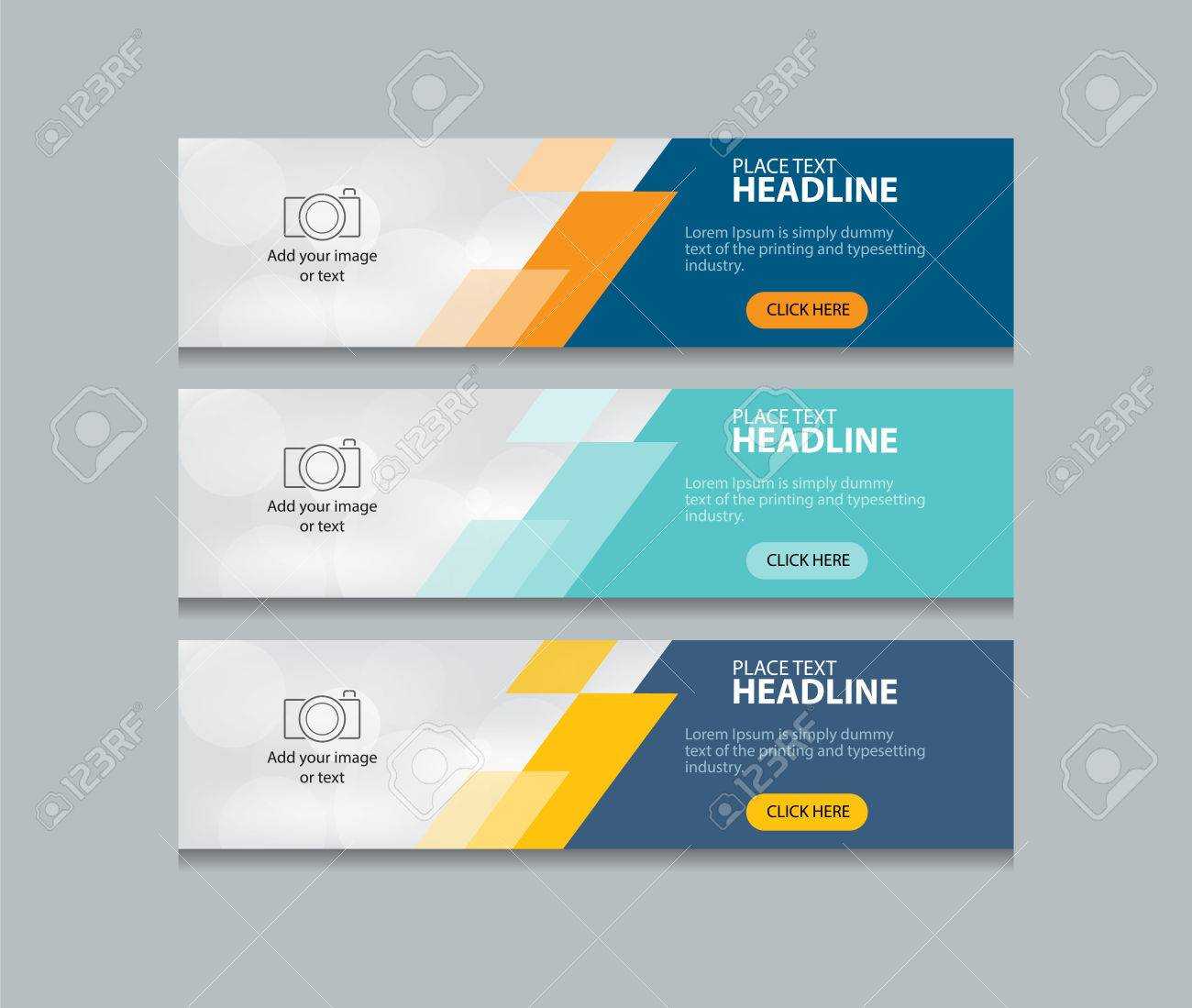 Abstract Web Banner Design Template Background Throughout Website Banner Design Templates