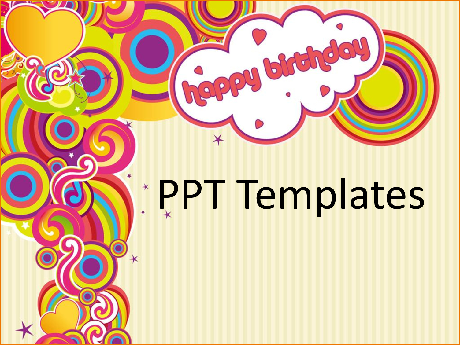 Acceptable Birthday Ppt Template Powerpoint Business Throughout Greeting Card Template Powerpoint