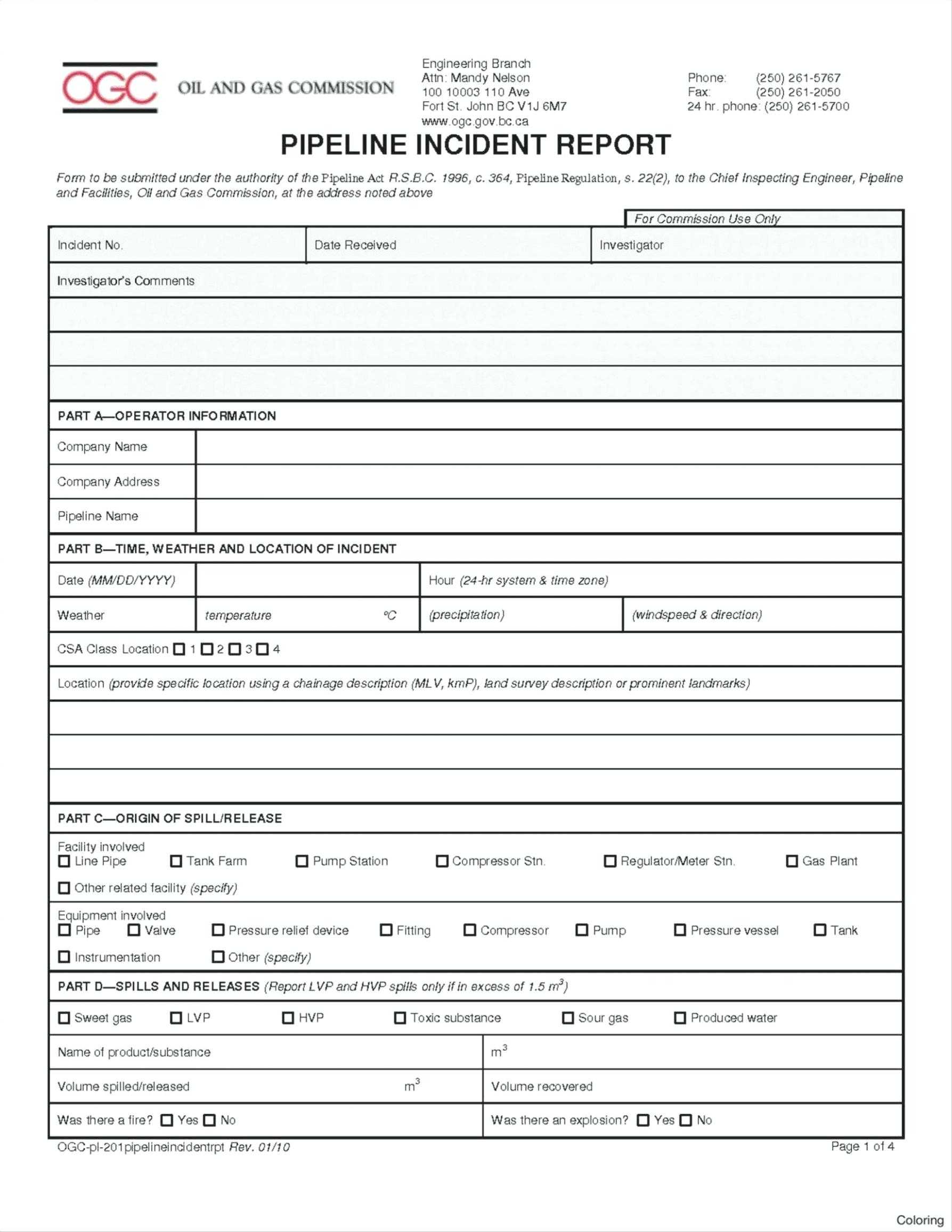 Accident Record Book Template – Tophatsheet.co With Incident Report Book Template