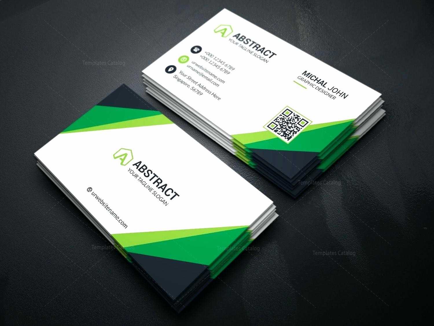 Adobe Illustrator Business Card Template | Creative Atoms Intended For Adobe Illustrator Business Card Template