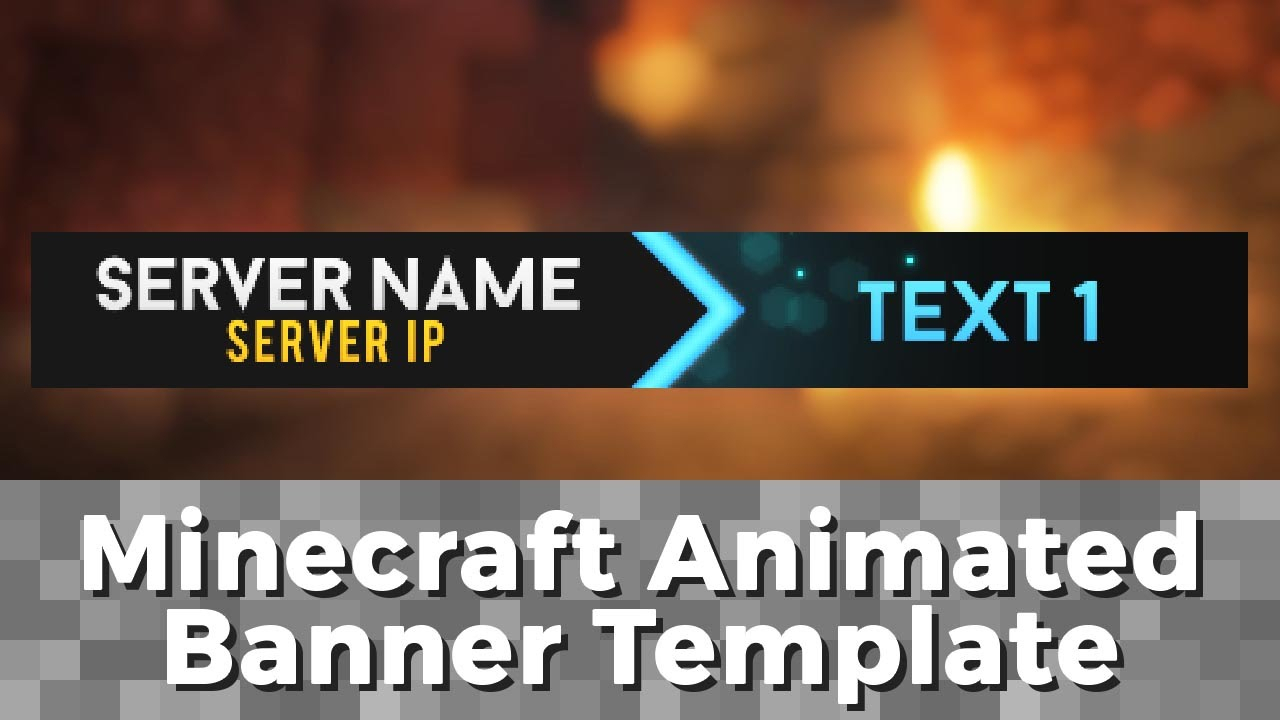Advanced .gif Minecraft Animated Banner Template – "elegant Dazzle" In Animated Banner Templates