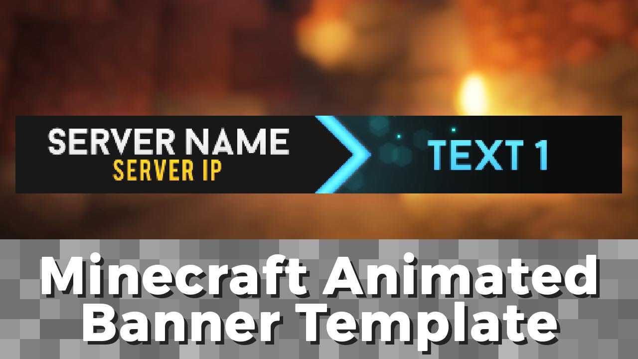 Advanced .gif Minecraft Animated Banner Template – "elegant Dazzle" In Animated Banner Templates