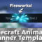 Advanced .gif Minecraft Animated Banner Template – "fireworks" With Animated Banner Templates