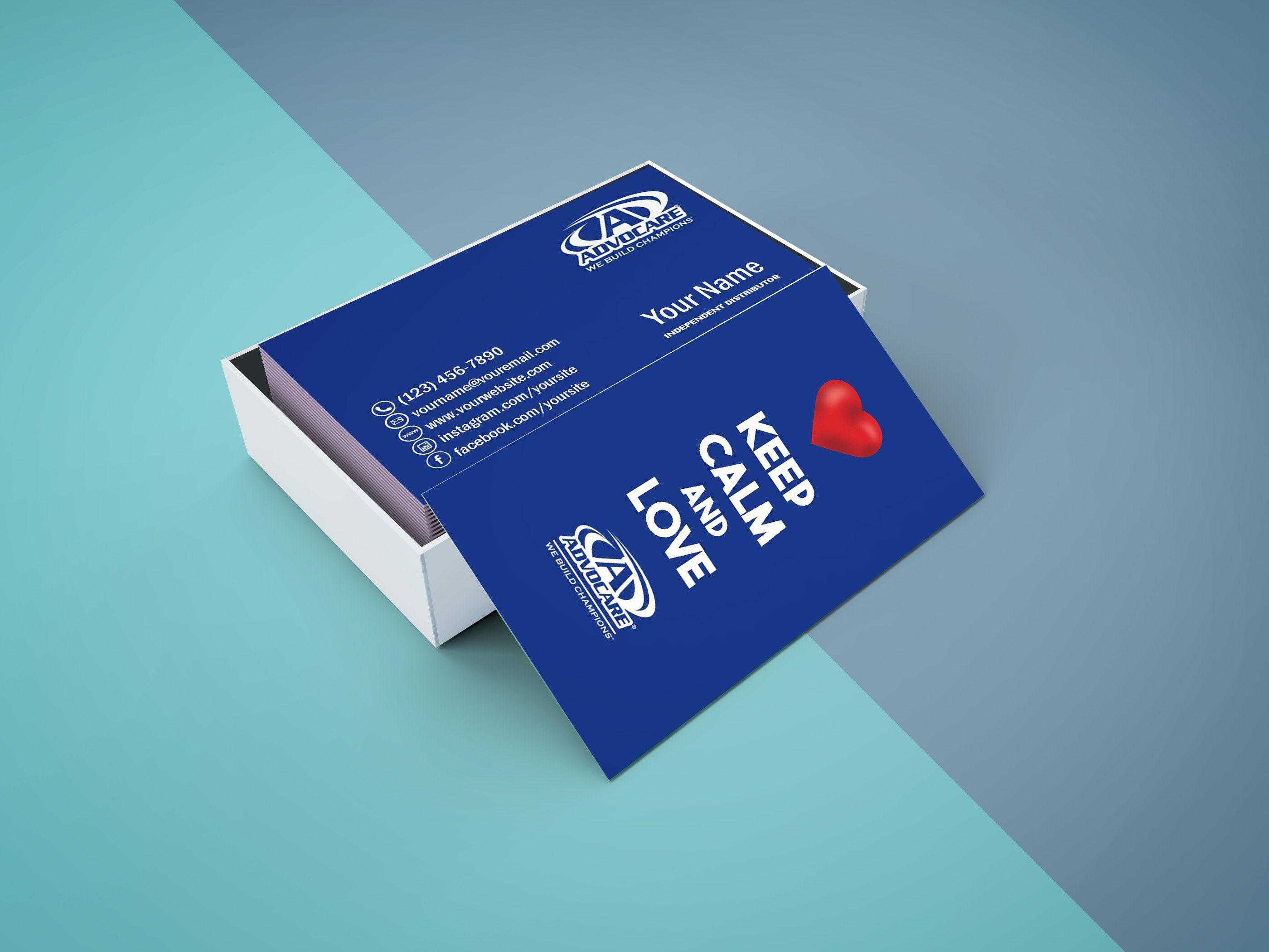 Advocare Business Card – Digital File Or Printed – Free Shipping Intended For Advocare Business Card Template