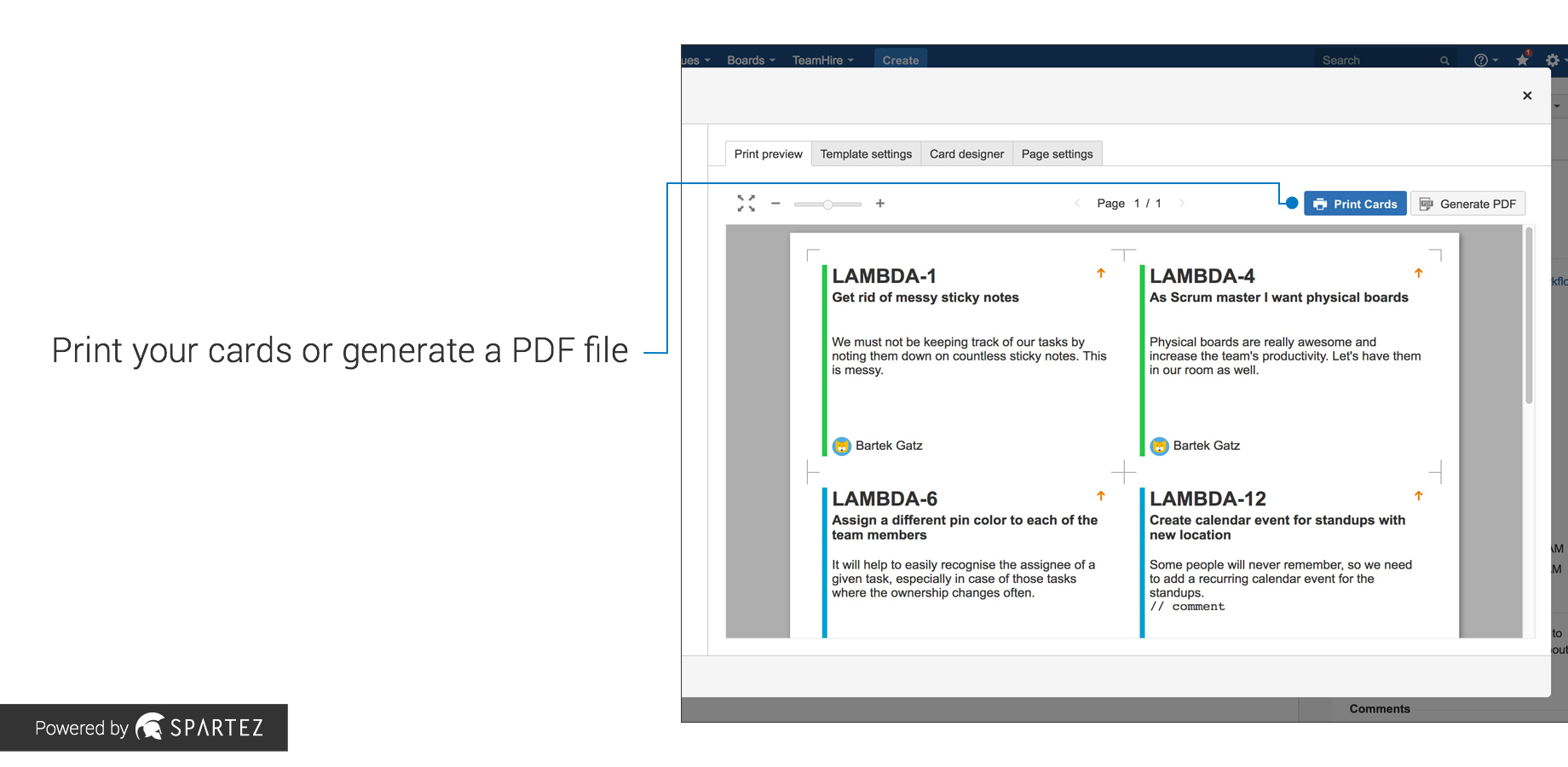 Agile Cards – Print Issues From Jira | Atlassian Marketplace Pertaining To User Story Word Template