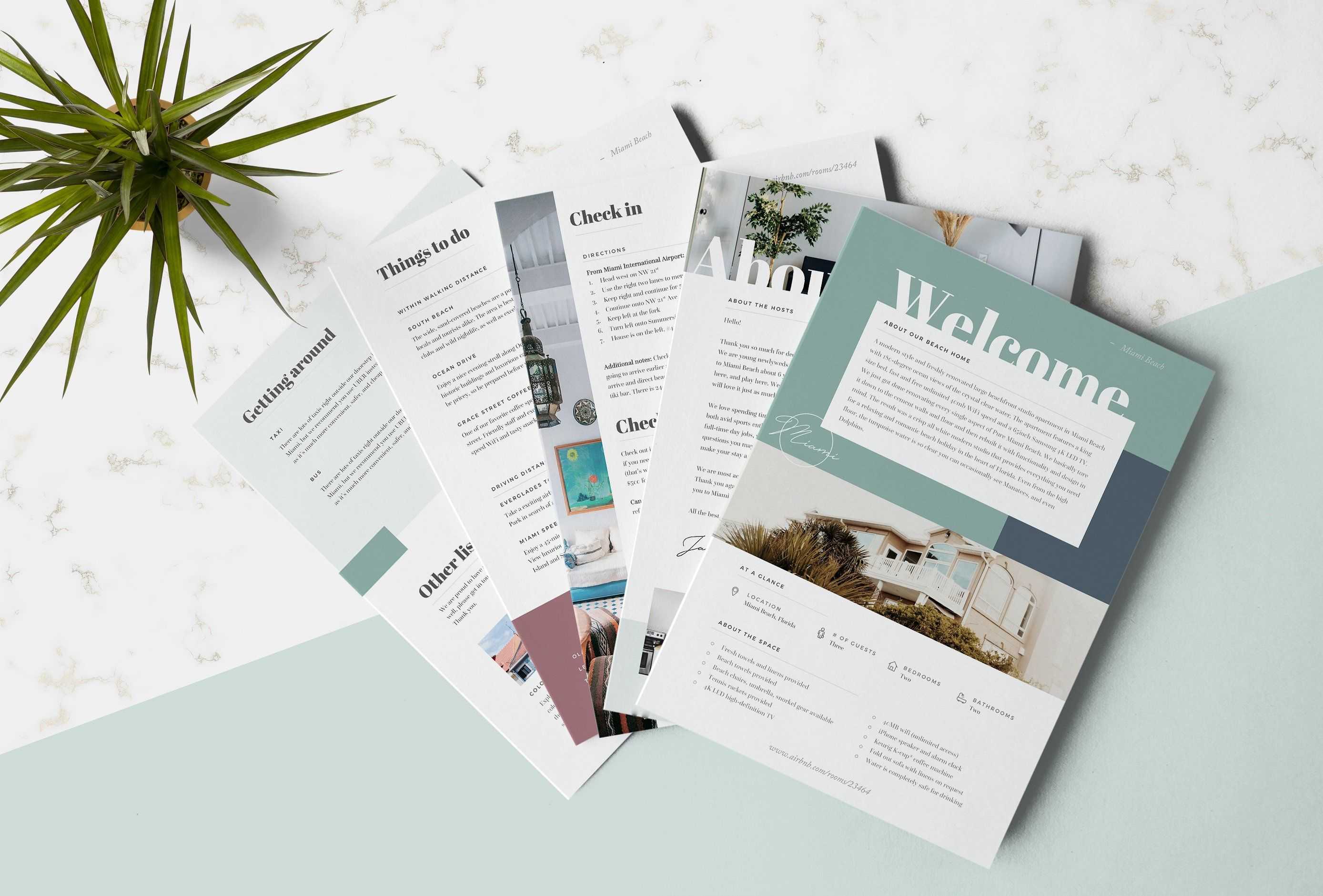 Airbnb Welcome Book Template #basic#recommend#microsoft Regarding Welcome Brochure Template