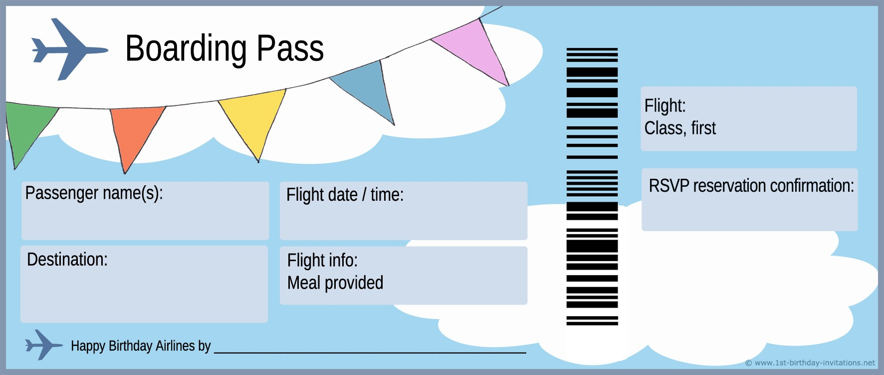 Airline Ticket Template | Doliquid Pertaining To Plane With Plane Ticket Template Word