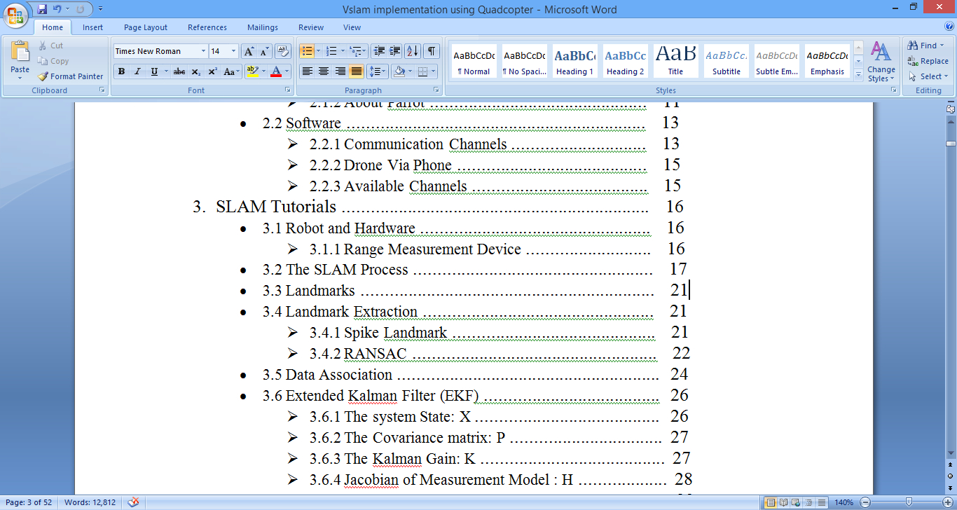 Aligning Numbers In Table Of Contents In Microsoft Word In Word 2013 Table Of Contents Template