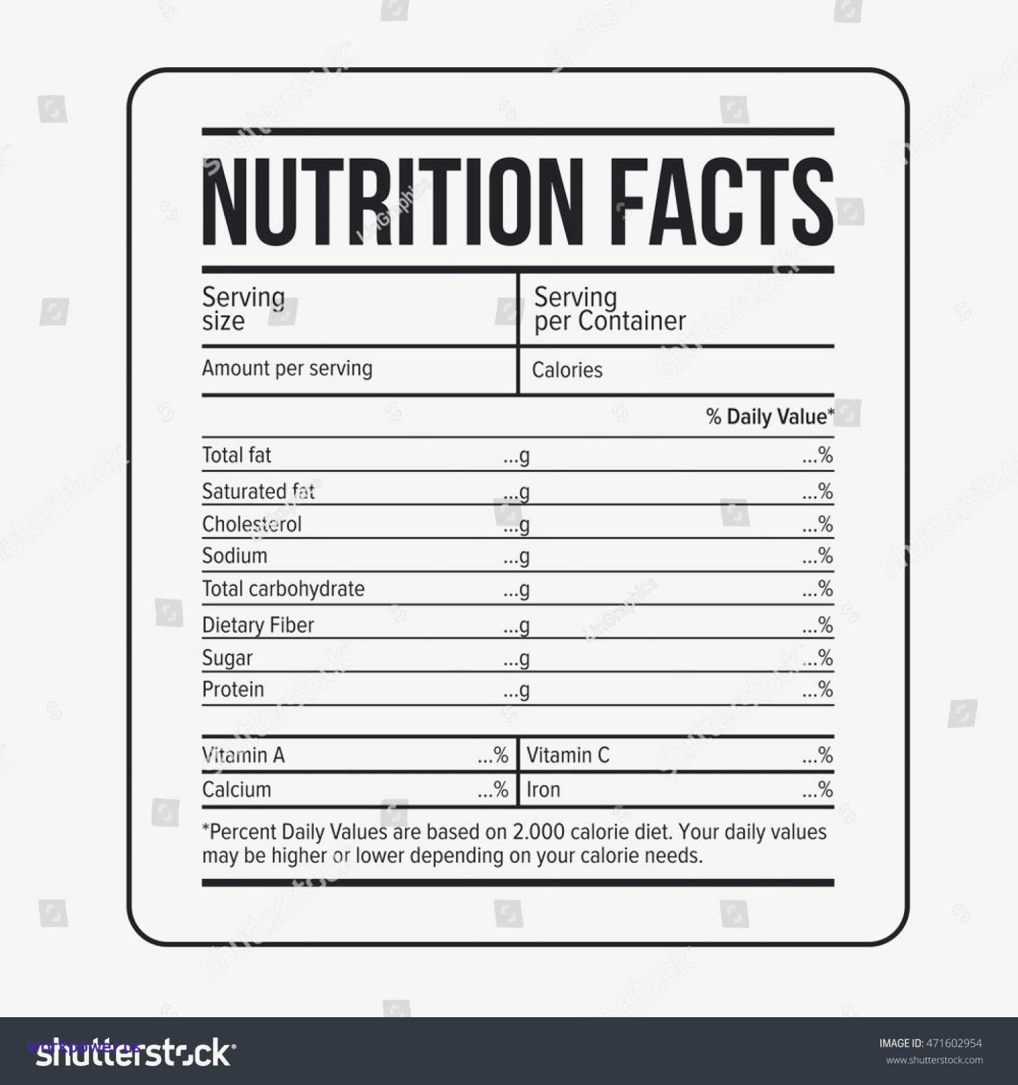 Nutrition Chart Maker