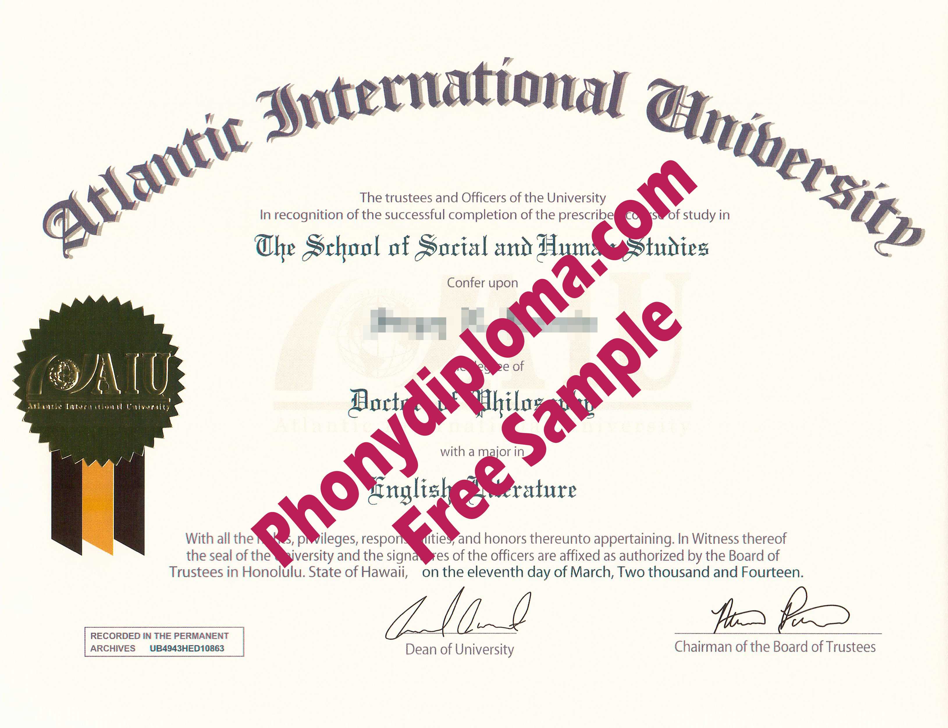 All Fake Diploma Samples In Usa – Phonydiploma Intended For Fake Diploma Certificate Template