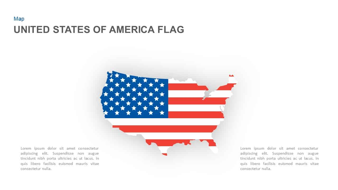 American Flag Powerpoint Template And Keynote Slide Regarding American Flag Powerpoint Template