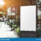 An Empty Outdoor Poster Mockup Stock Image – Image Of Banner Throughout Street Banner Template