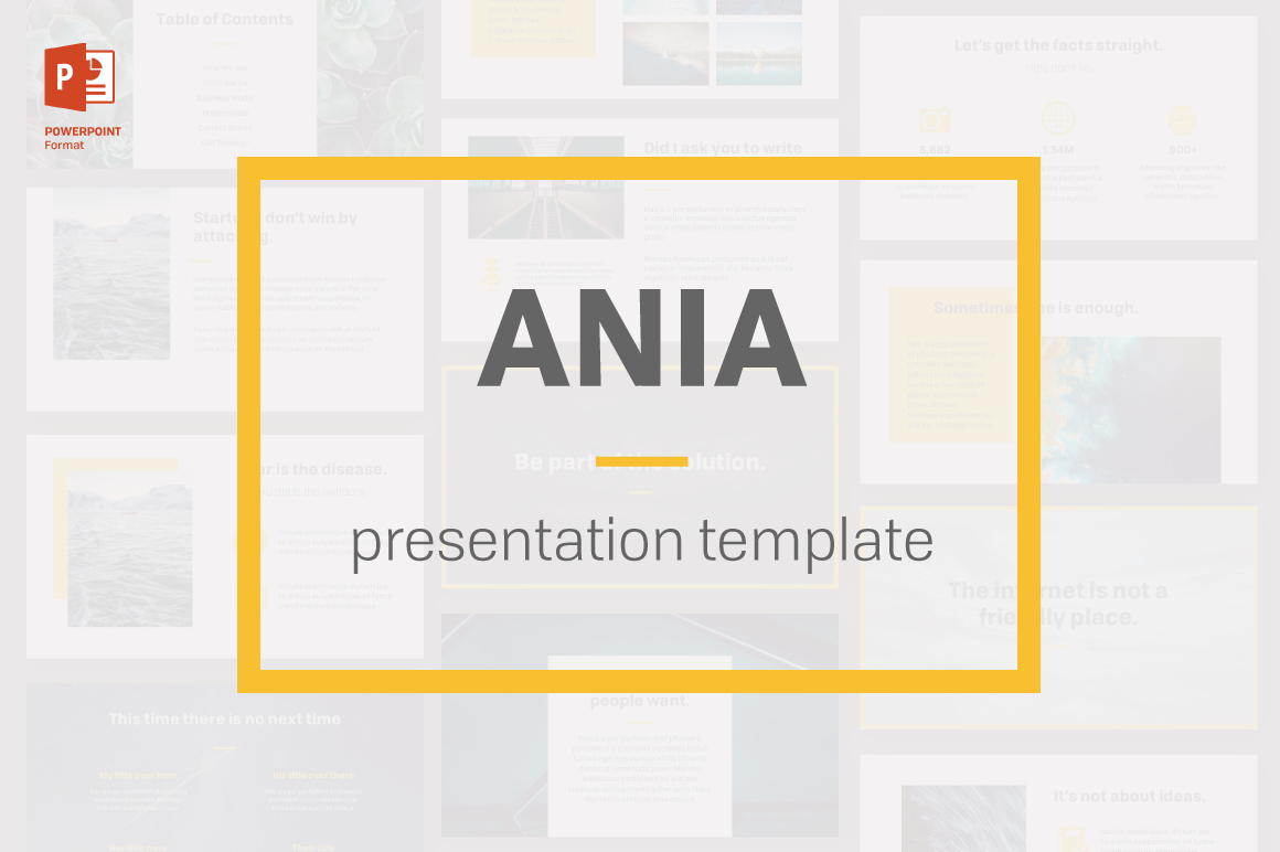 Ania Powerpoint Templateprojectile Studio On Inside Fancy Powerpoint Templates