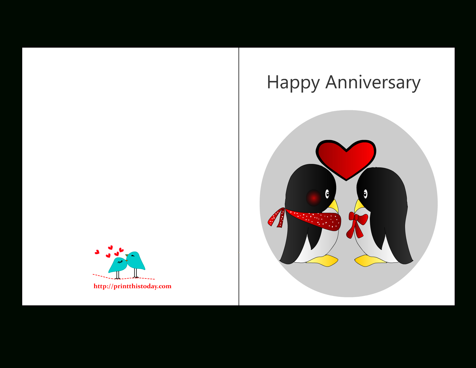 Anniversary Card Templates 12 Free - Anniversary Card Regarding Word Anniversary Card Template