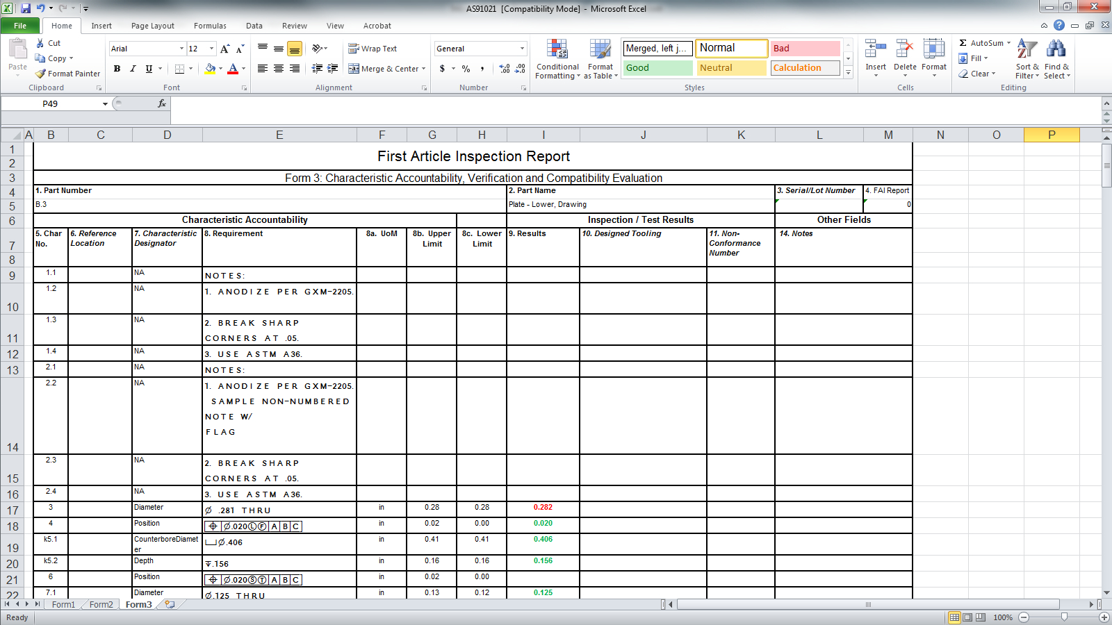 Announcing Solidworks Inspection Pertaining To Engineering Inspection Report Template