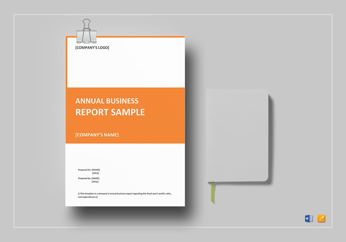 Annual Business Report Template In Annual Report Word Template