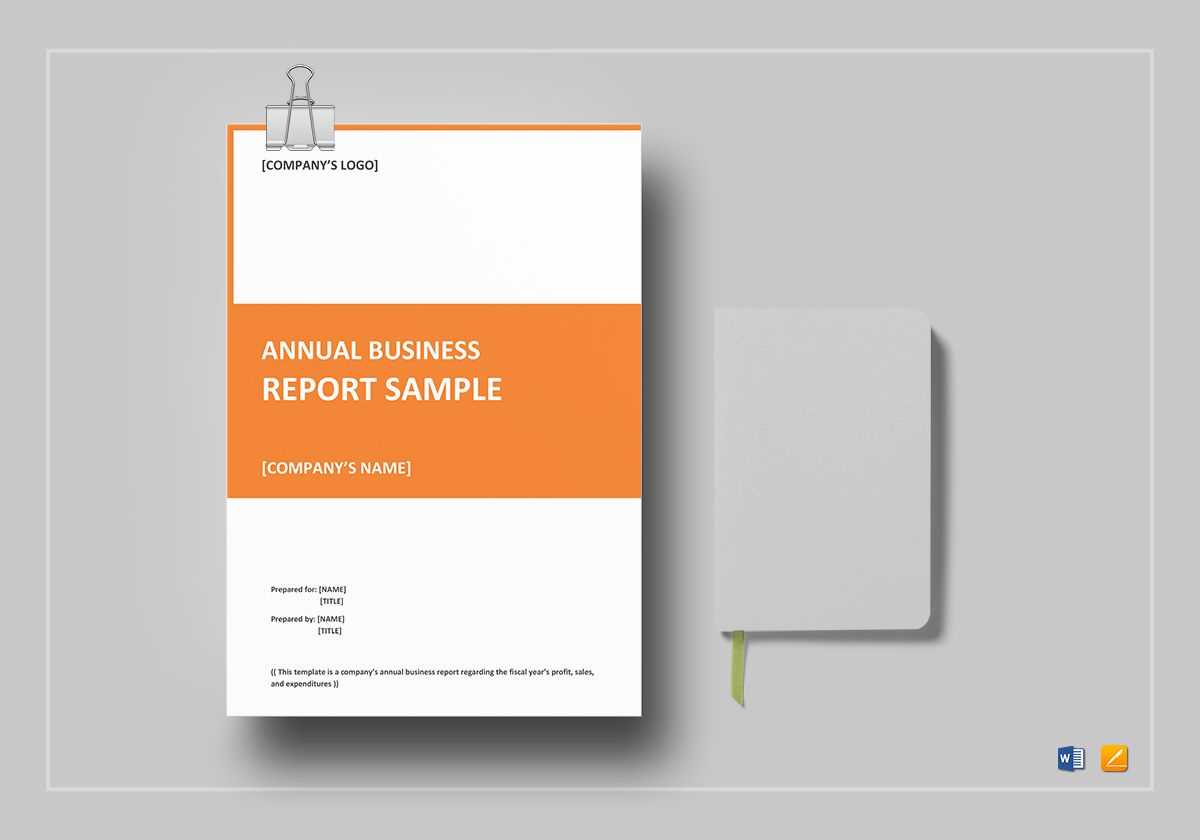 Annual Business Report Template In Annual Report Word Template