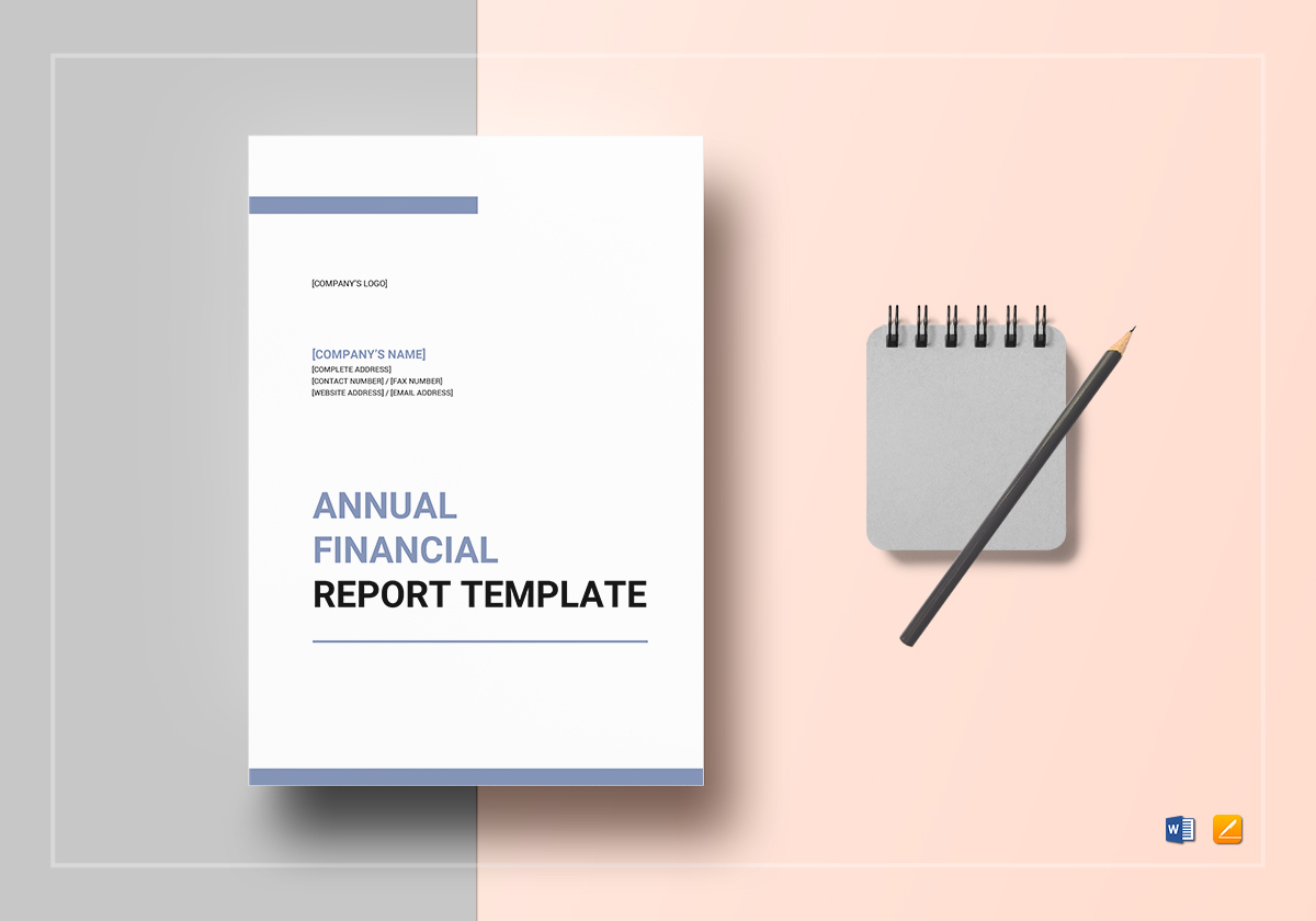 Annual Financial Report Template In Annual Financial Report Template Word