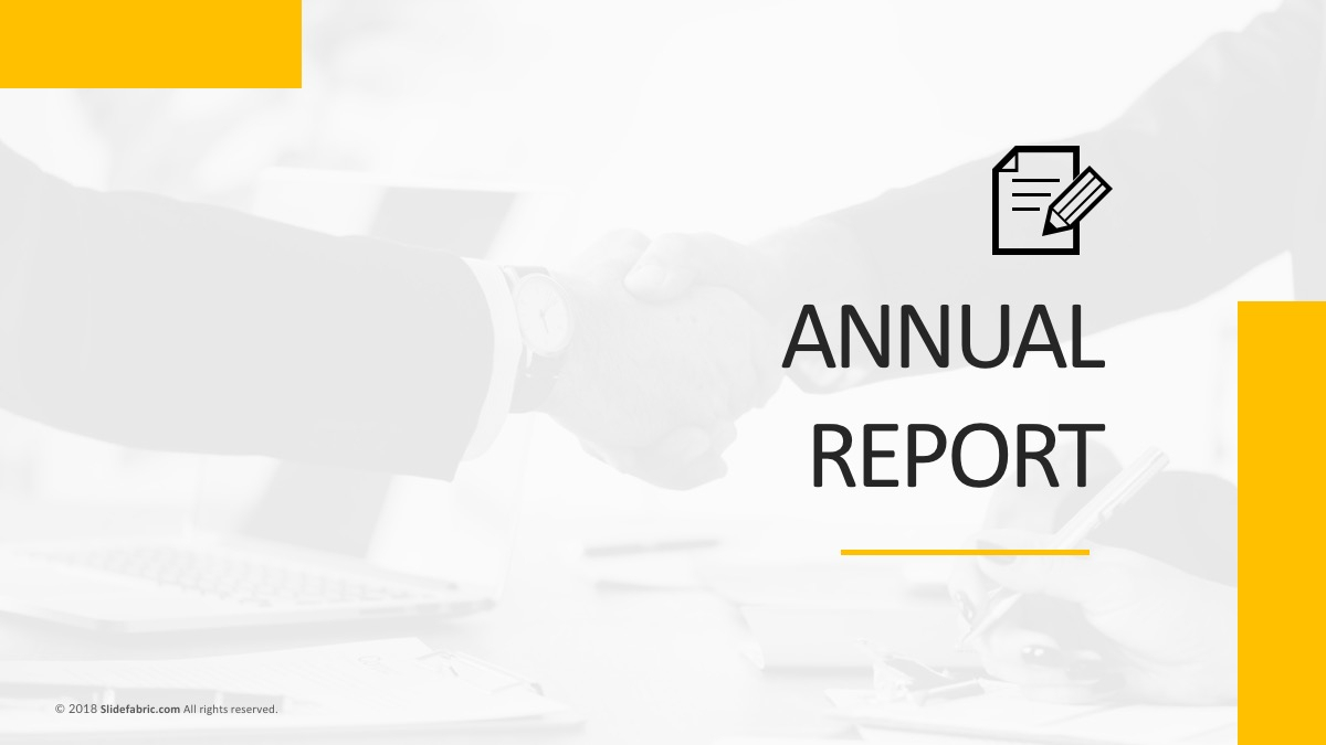 Annual Report Free Powerpoint Template In Annual Report Ppt Template
