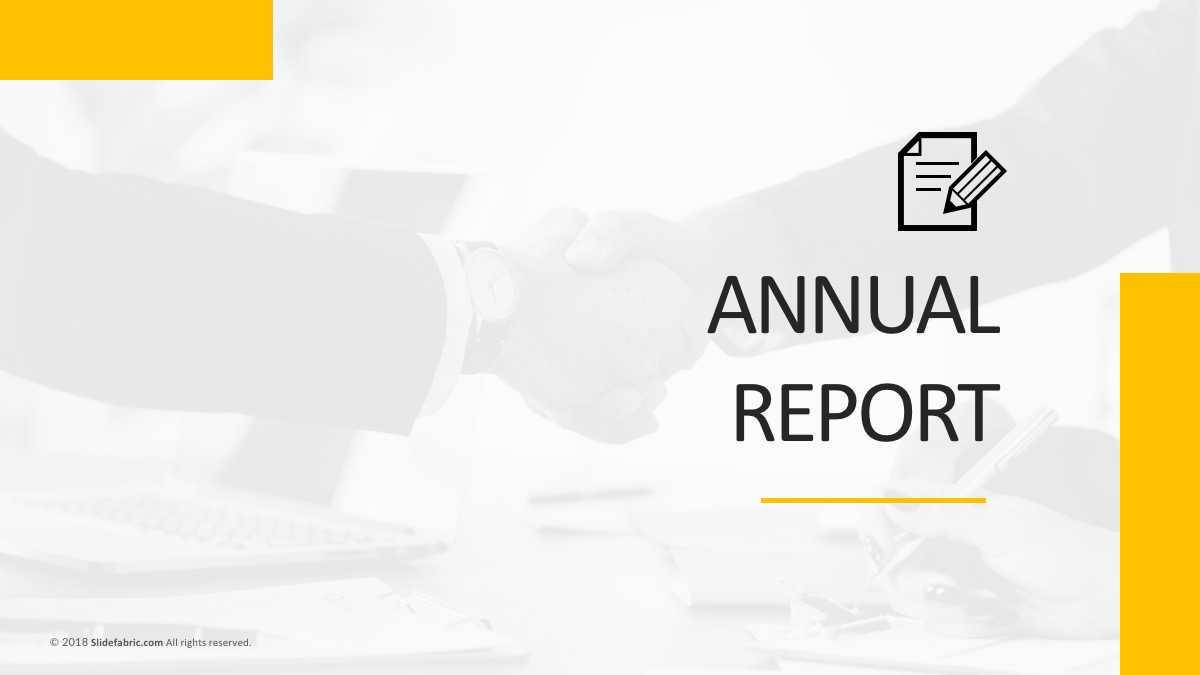 Annual Report Free Powerpoint Template In Annual Report Ppt Template