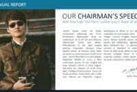 Annual Report Template For Powerpoint within Chairman&amp;#039;s Annual Report Template