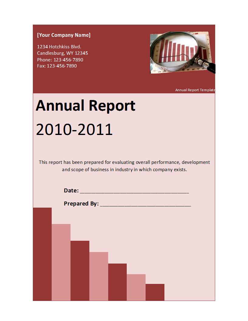 Annual Report Template Throughout Annual Report Template Word Free Download