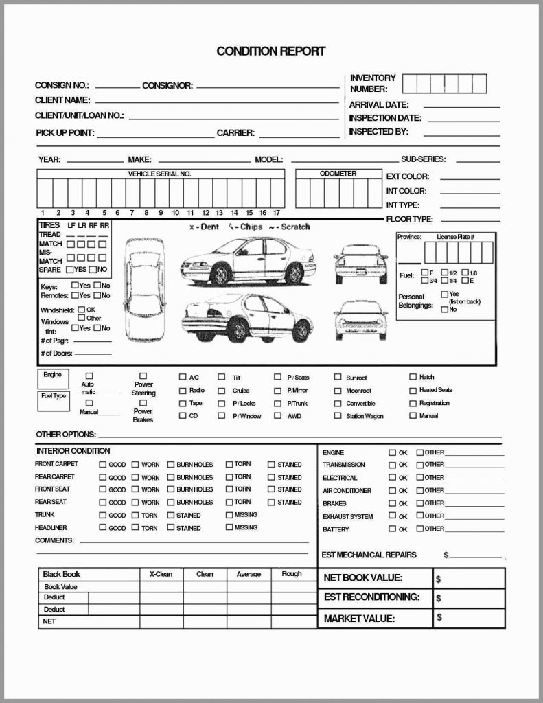 Annual Vehicle Inspection Report Form Free Template In Vehicle Inspection Report Template