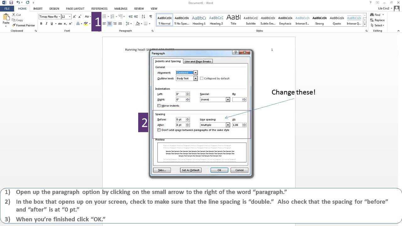 Apa Paper Microsoft Word 2013 Intended For Apa Format Template Word 2013