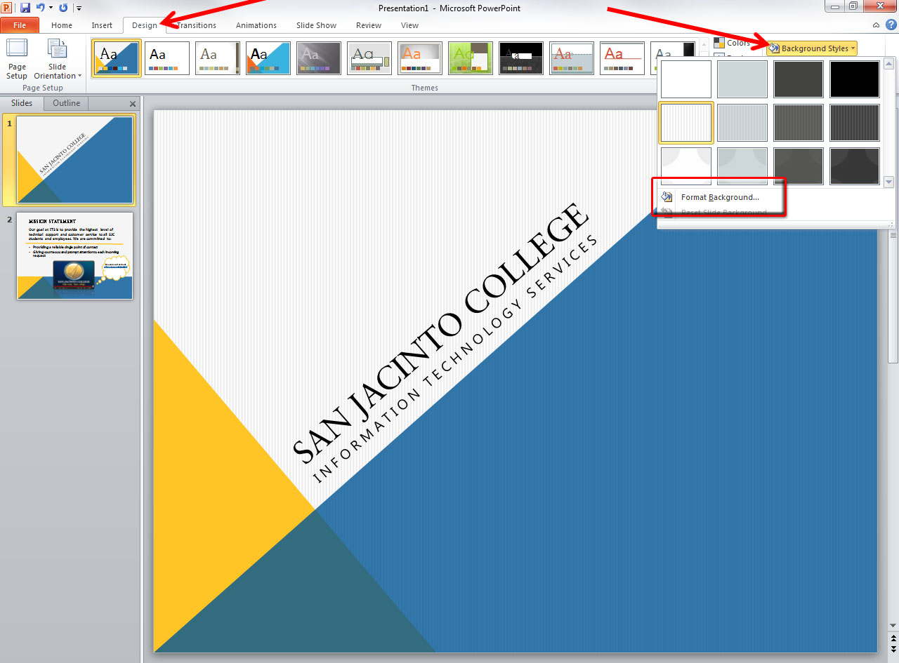 Applying And Modifying Themes In Powerpoint 2010 Throughout How To Change Template In Powerpoint