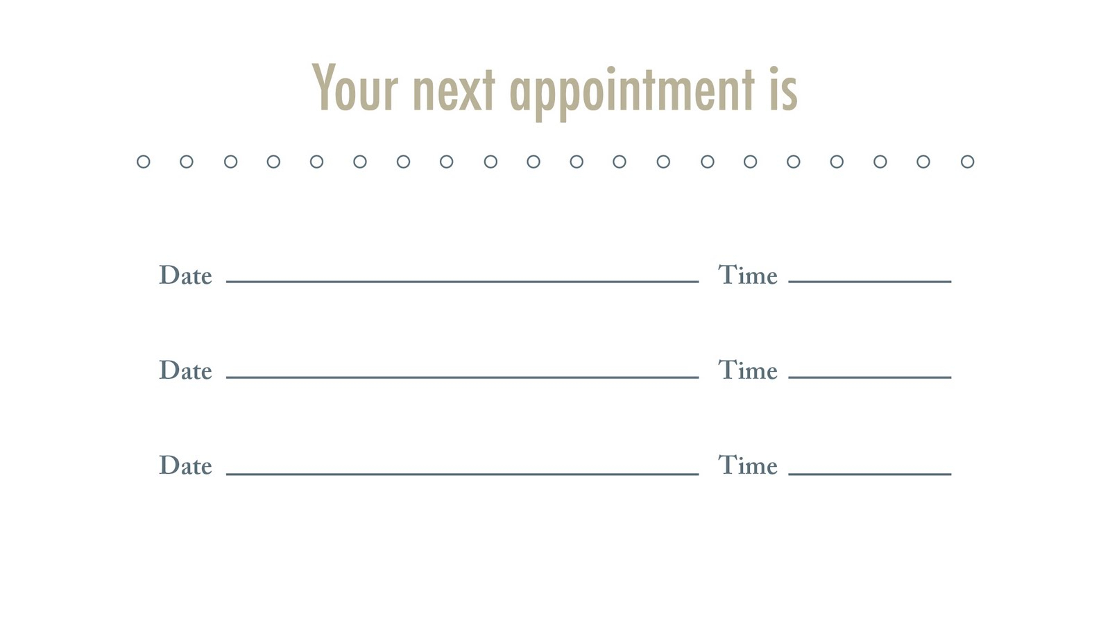 Appointment Business Card Template Pertaining To Dentist Appointment Card Template