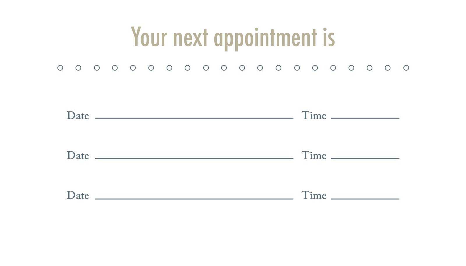 Appointment Business Card Template Pertaining To Dentist Appointment Card Template