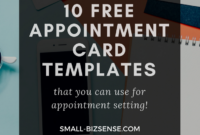 Appointment Card Template: 10 Free Resources For Small with Medical Appointment Card Template Free