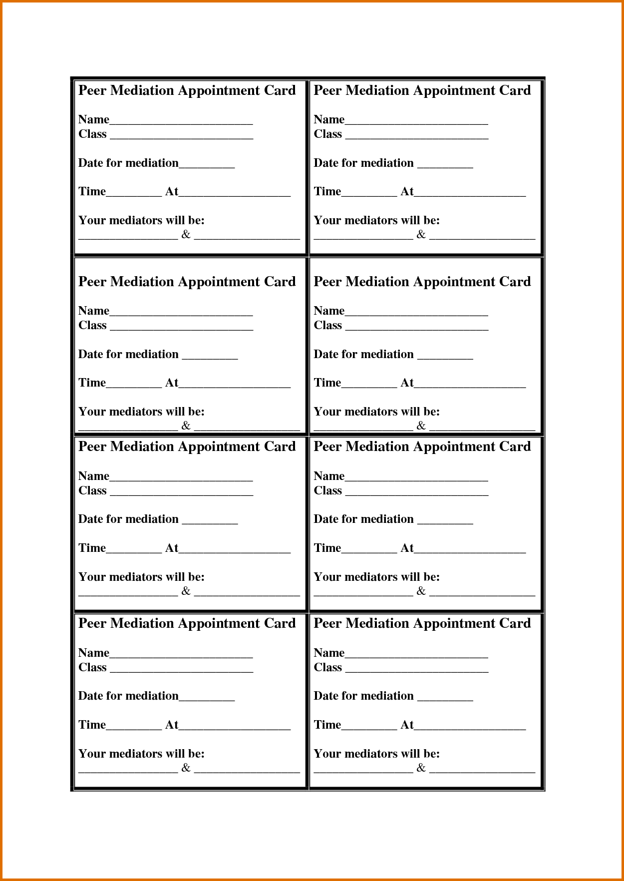 Appointment Reminder Card Template – Teplates For Every Day Regarding Medical Appointment Card Template Free