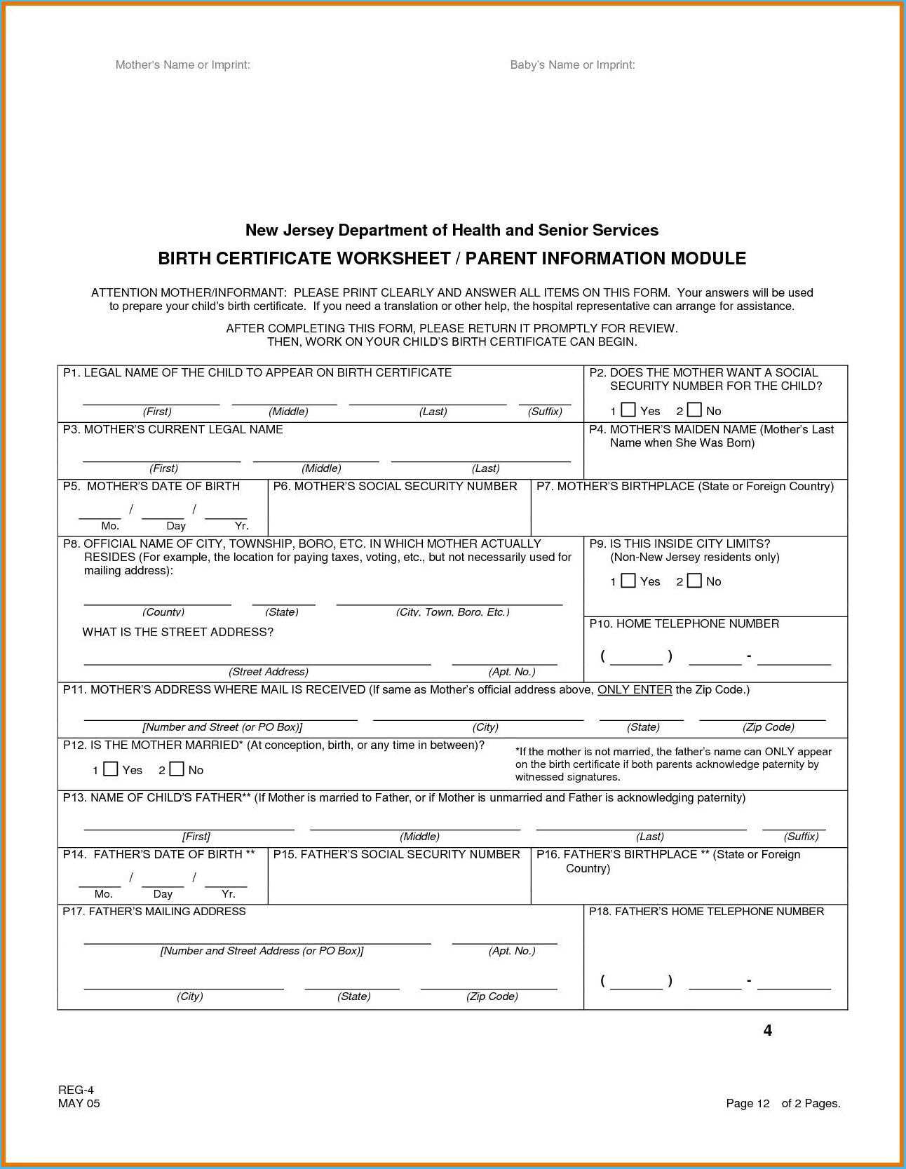 Archaicawful Official Birth Certificate Template Ideas For Birth Certificate Template Uk