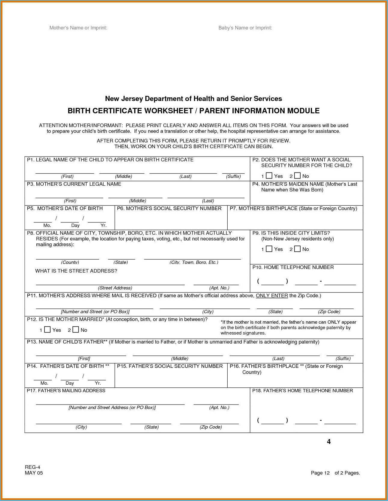 Archaicawful Official Birth Certificate Template Ideas For Birth Certificate Template Uk