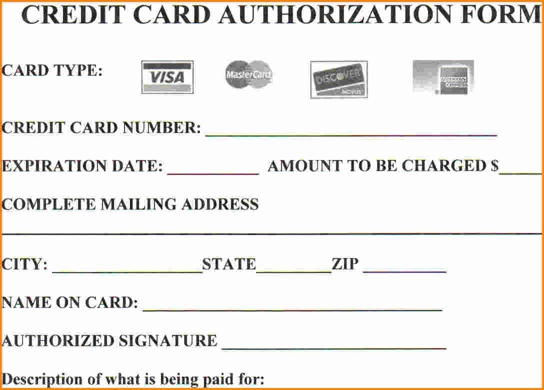 Are You At Risknot Using Credit Card Authorization Forms With Credit Card Payment Slip Template