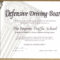Arizona Defensive Driving Schoolimprov Pertaining To Safe Driving Certificate Template