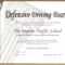 Arizona Defensive Driving Schoolimprov Pertaining To Safe Driving Certificate Template