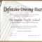 Arizona Defensive Driving Schoolimprov Pertaining To Safe Driving Certificate Template