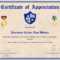 Army Certificate Of Appreciation Template For Army Certificate Of Appreciation Template