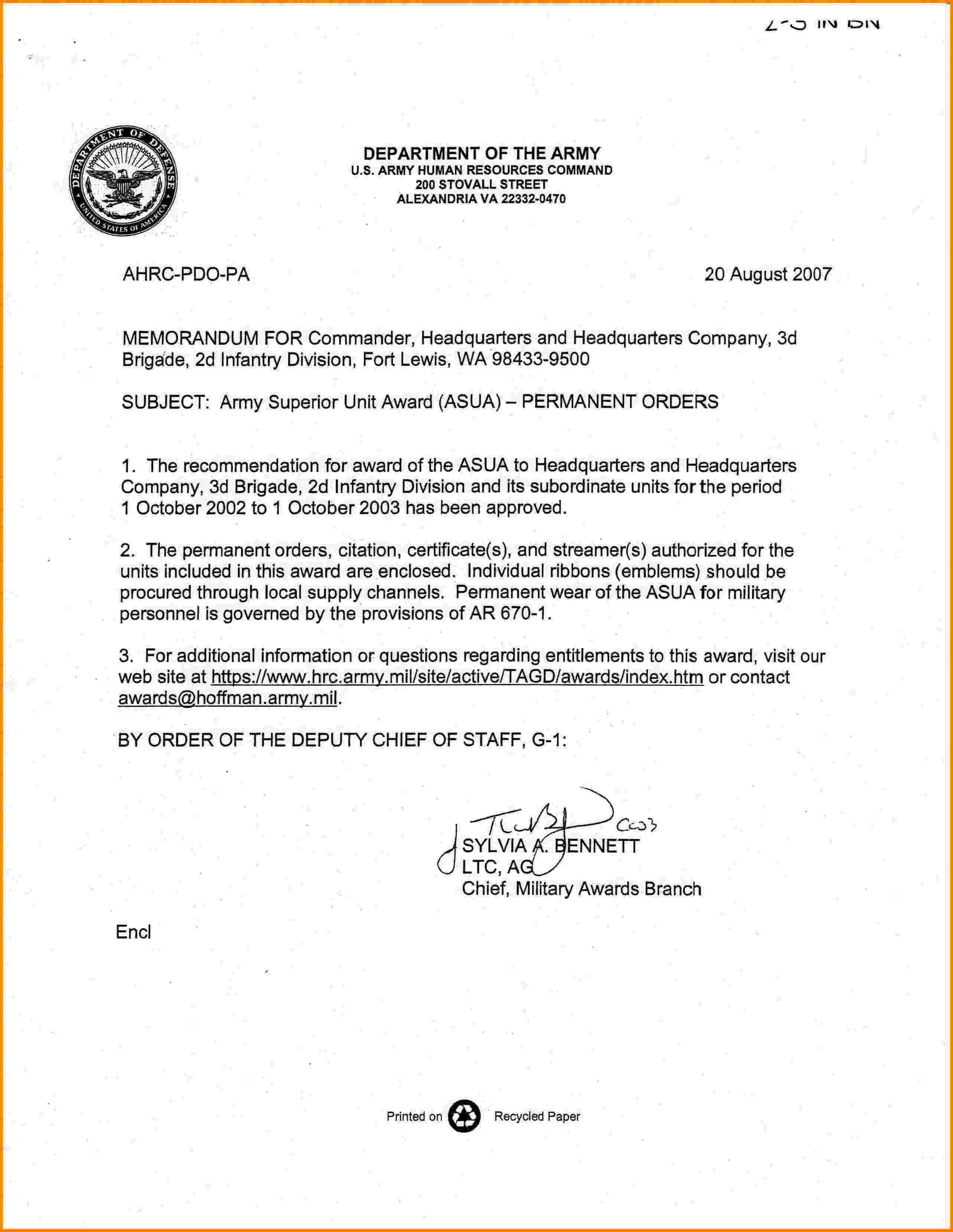 Army Memorandum For Record Template Lovely 8 Army Memorandum Regarding Army Memorandum Template Word