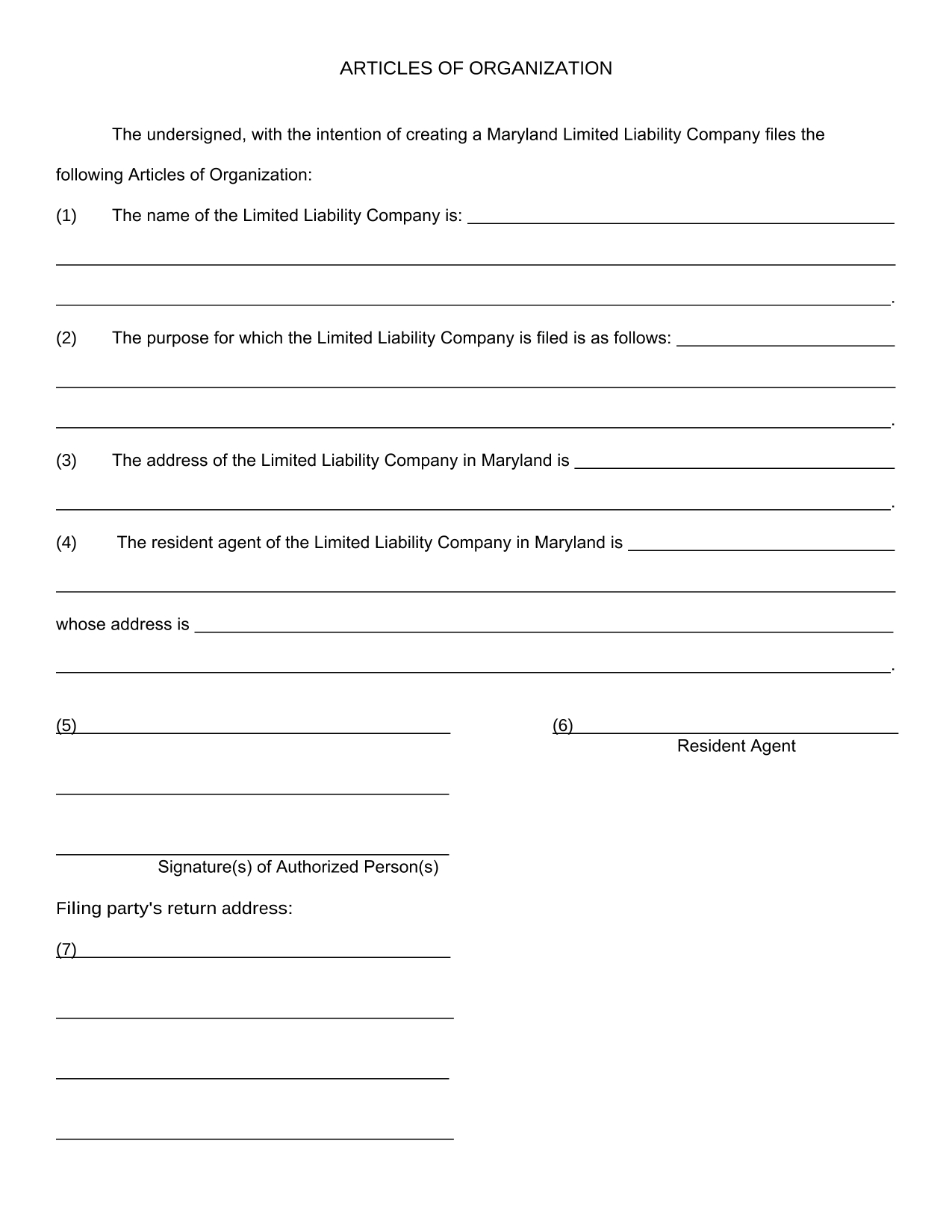 Articles Of Organization: What They Are And How To File Them Intended For Llc Annual Report Template