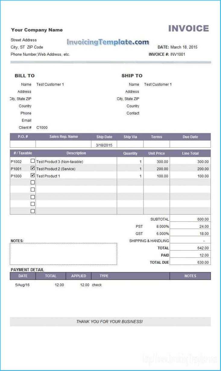 Attractive Credit Card Invoice Template As Template Invoice Within Credit Card Bill Template