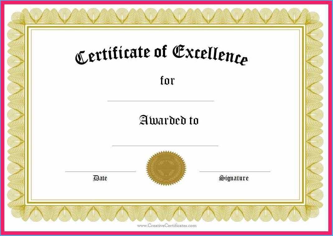 Attractive Winner Certificate Template To Make Printable For Winner Certificate Template