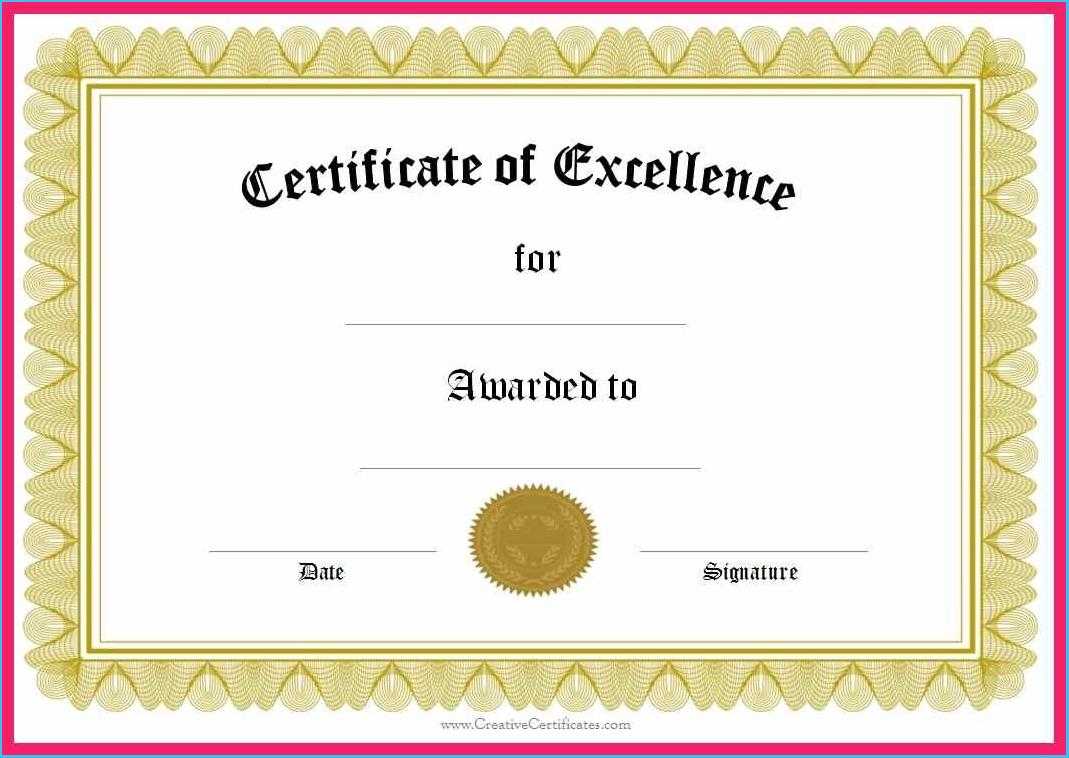 Attractive Winner Certificate Template To Make Printable For Winner Certificate Template