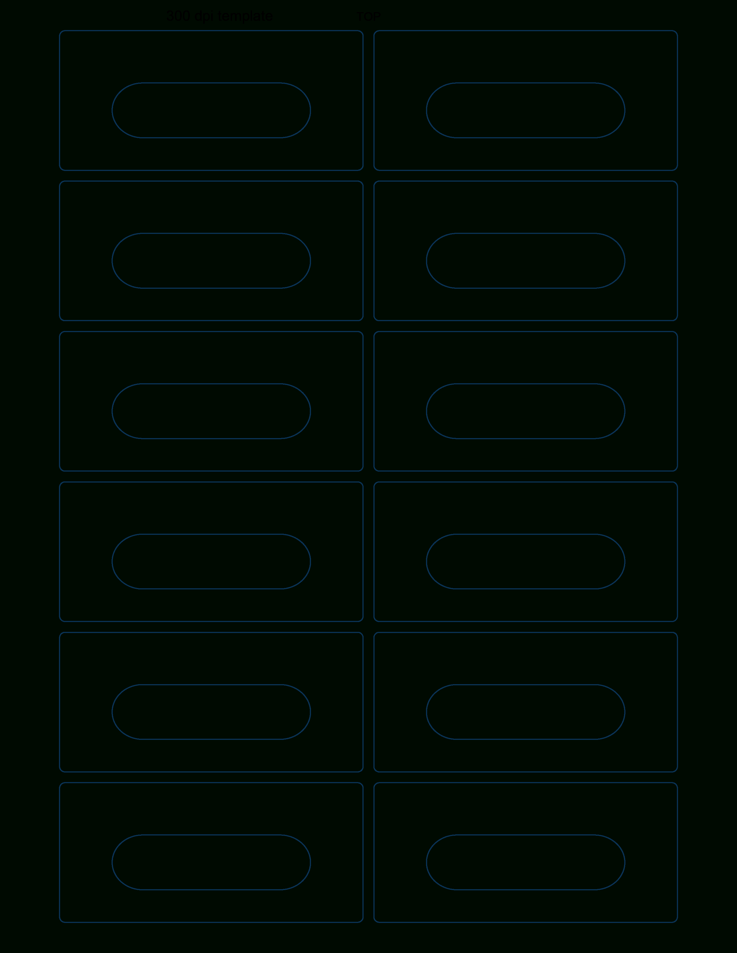 Audio Cassette Labels – 12 Up – 4 Rounded Corners Throughout Cassette J Card Template